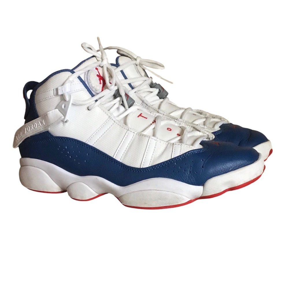 Nike Jordan 6 Rings White True Blue University Red Men’s Sneakers